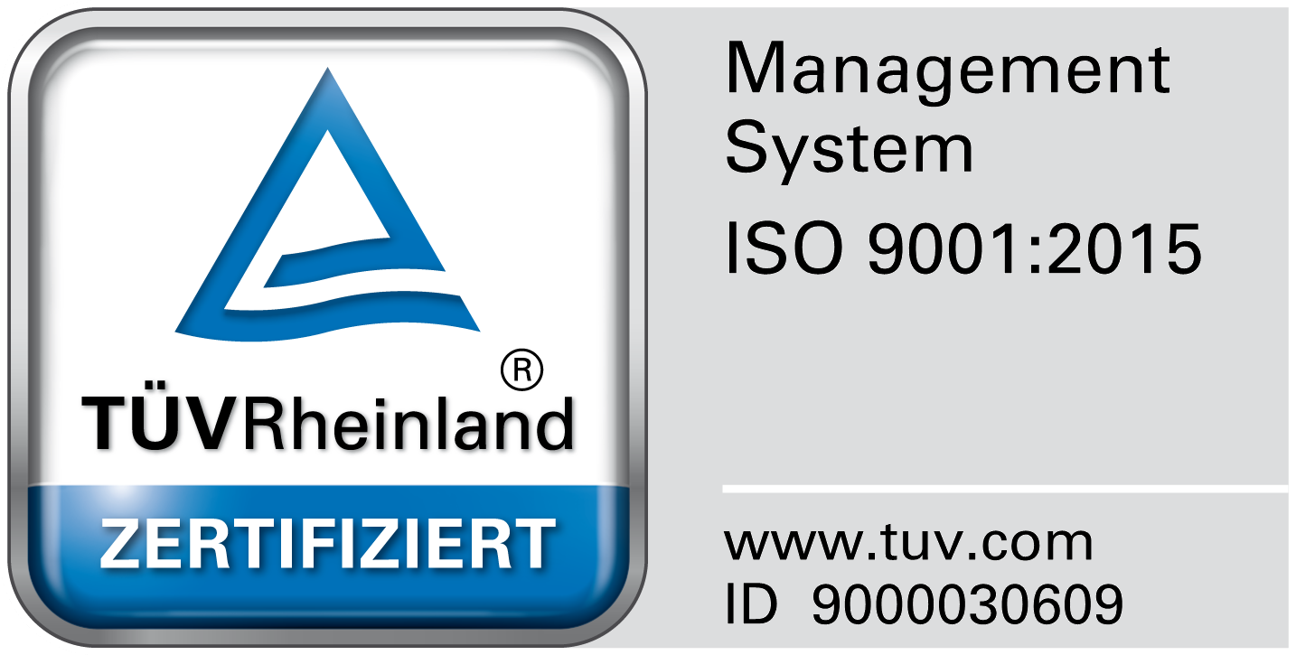 TÜV-Reinland-ISO 9001:2015-Zeichen